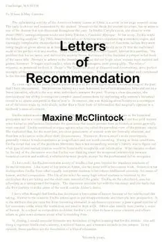 Letters of Recommendation, Paperback/Maxine McClintock