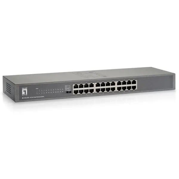 LEVELONE Switch LevelOne FSW-2450, 24 porturi, fara management, Gri