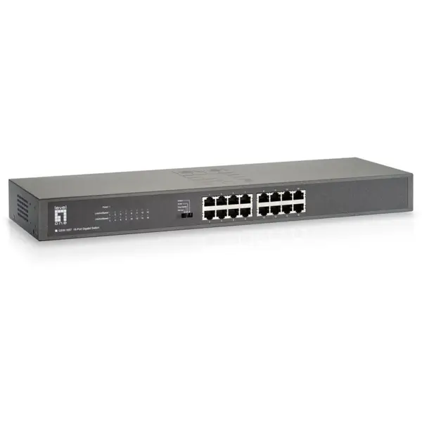 LEVELONE Switch LevelOne Gigabit GSW-1657, 16 porturi RJ-45, 10/100/1000Mbps