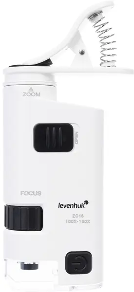Джобен микроскоп Levenhuk - Zeno Cash ZC16, alb