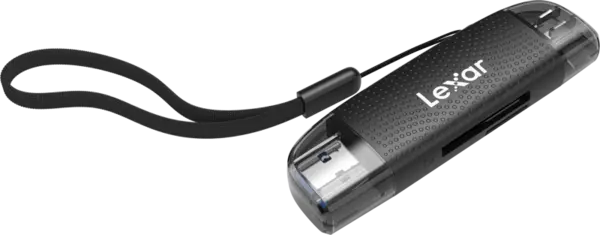 Lexar Cardreader Dual Slot USB-A/C (LRW310X) Supports microSD and SD cards (USB 3.1), Cititor de carduri