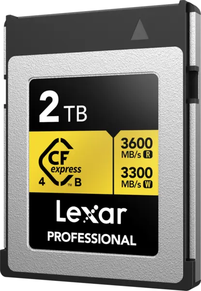 Lexar CFexpress 4.0 Pro Gold R3600/W3300 2TB, Card memorie CF Express
