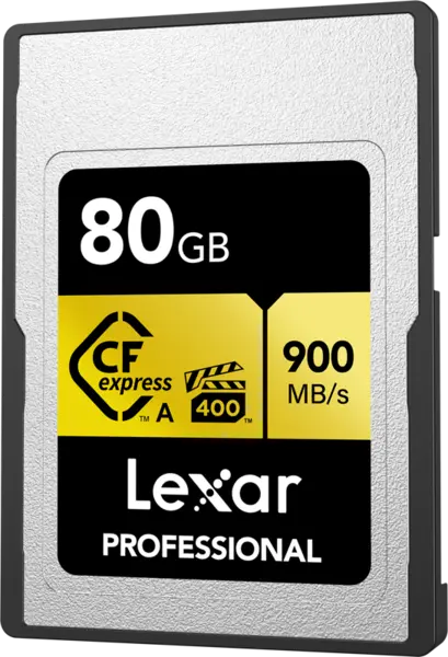 Lexar CFexpress Pro Gold R900/W800 - VPG400 (Type A) 80GB, Card memorie