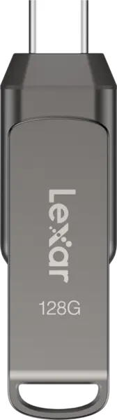 Lexar JumpDrive Dual Drive D400 Type-C/Type-C & Type-A, up to 130MB/s read (USB 3.1) 128GB, Stick memorie USB, memorie externa