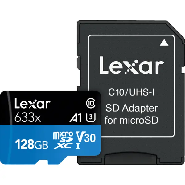 Lexar Lexar microSDXC 633x UHS-I/A1/U3/10 R95/W45MB (V30) 128 GB