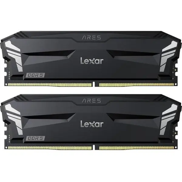 Lexar Memorie RAM Lexar ARES, capacitate 32GB (16 GB x 2) DDR5, frecventa 6000 MHz, latenta CL30, Dual Channel Kit