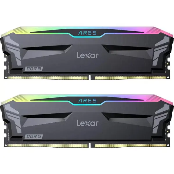 Lexar Memorii Lexar ARES RGB 32GB DDR5 6800MHz CL34 Dual Channel Kit