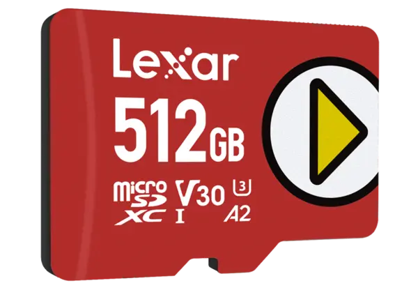 Lexar microSDXC PLAY UHS-I/A2/U3 R160/W100 (V30) 512GB, Card memorie MicroSD