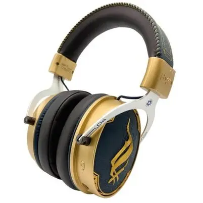 LEXIP Casti gaming cu microfon Lexip x Hogwarts Legacy, Over-Ear, Negru-Auriu
