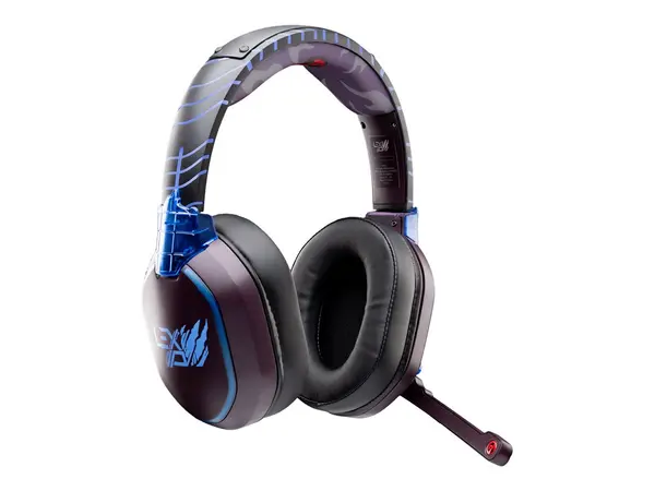 Lexip x Tsume Madara - Căști Gaming Wireless Wired, Bluetooth 5.1 + USB C, 50 mm, Naruto Shippuden