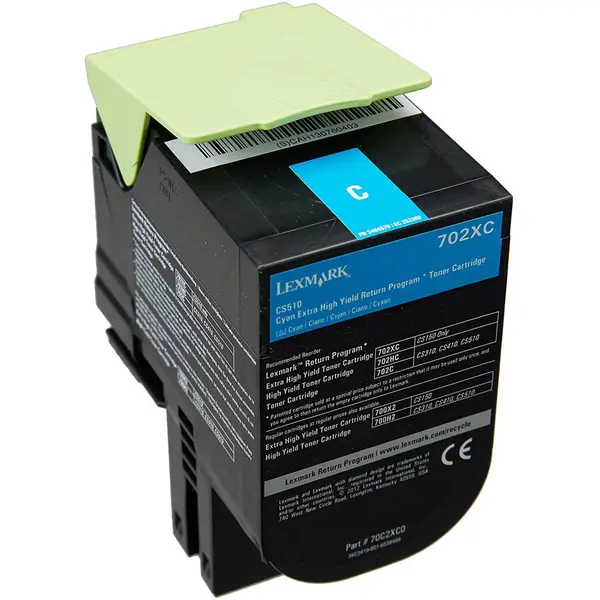 LEXMARK CARTUS TONER CYAN RETURN NR.702XC 70C2XC0 4K ORIGINAL LEXMARK CS510DE