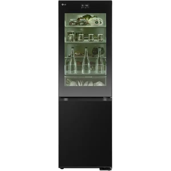 LG Combina frigorifica LG GBG7190CEV, Capacitate 349 l, InstaView, Compresor Smart Inverter, Wi-Fi, Linear Cooling, Clasa C, H 186 cm, Multicolor