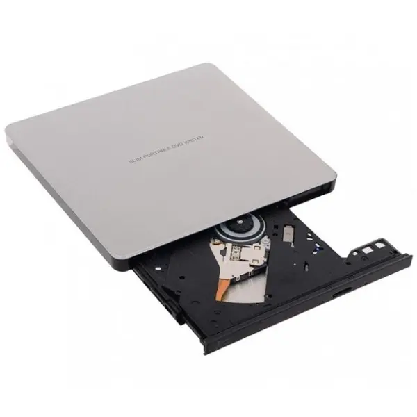 LG DVD-RW extern LG GP60NS60, USB 2.0, argintiu