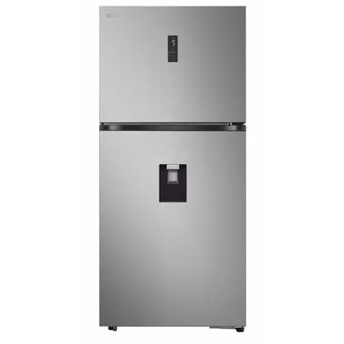 LG Frigider cu doua usi , 609 l, Clasa E, No Frost, Dozator apa, H 184 cm, Argintiu