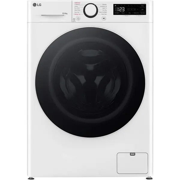 LG Masina de spalat rufe cu uscator LG F4DR510S0W, 10 kg Spalare, 6 kg Uscare, 1400 rpm, Clasa B, Motor Direct Drive, TurboWash, Alb