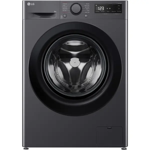 LG Masina de spalat rufe Slim LG F2WR508SBM, 8 kg, 1200 rpm, Clasa A, Motor Direct Drive, Smart Diagnosis, Negru