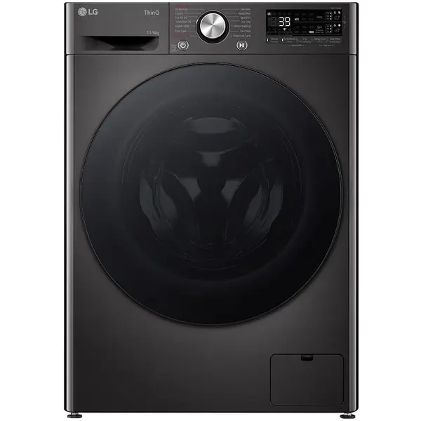 LG Masina spalat cu uscator LG F4DR711S2BA, Spalare 11 kg / Uscare 6kg, 1400 RPM, Motor Direct Drive Inverter, Spa, Turbo Wash 39, Wi-Fi, Clasa D, Autodose, Negru