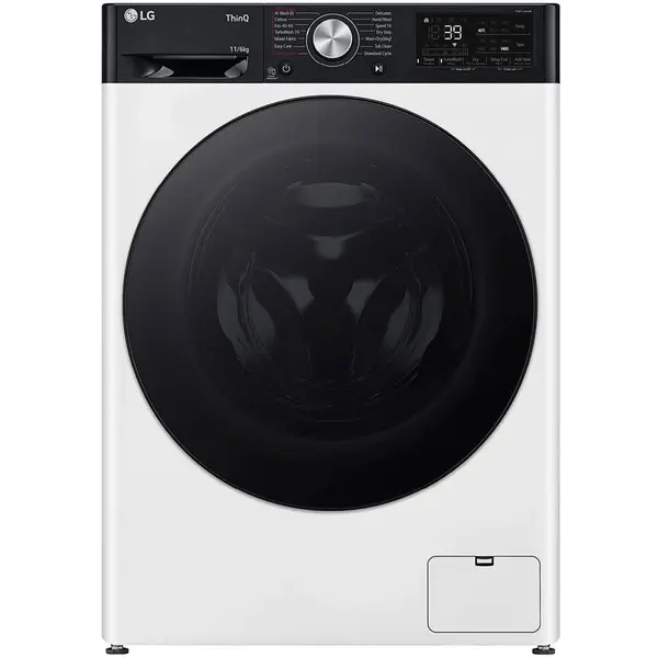 LG Masina spalat rufe cu uscator LG F4DR711S2H, Spalare 11 kg, Uscare 6kg, 1400 rpm, Clasa D, Turbo Wash, Wi-Fi, Autodose,Alb