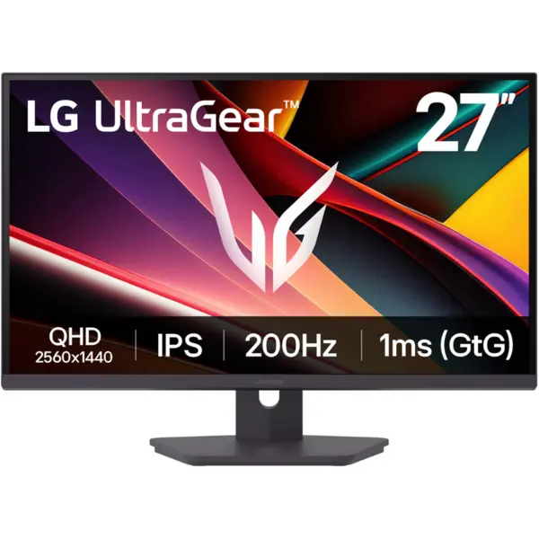 LG Monitor Gaming IPS LED LG UltraGear 27G610A-B, 27, QHD (2560 x 1440), HDMI, DisplayPort, Pivot, 200 Hz, 1 ms, Negru
