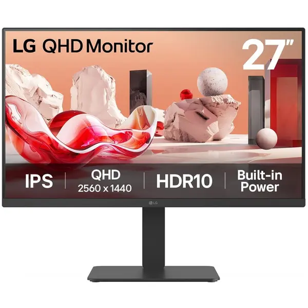LG Monitor IPS LED LG 27BA54QB-B, 27, QHD (2560 x 1440), HDMI, DisplayPort, 75 Hz, 5 ms, Negru