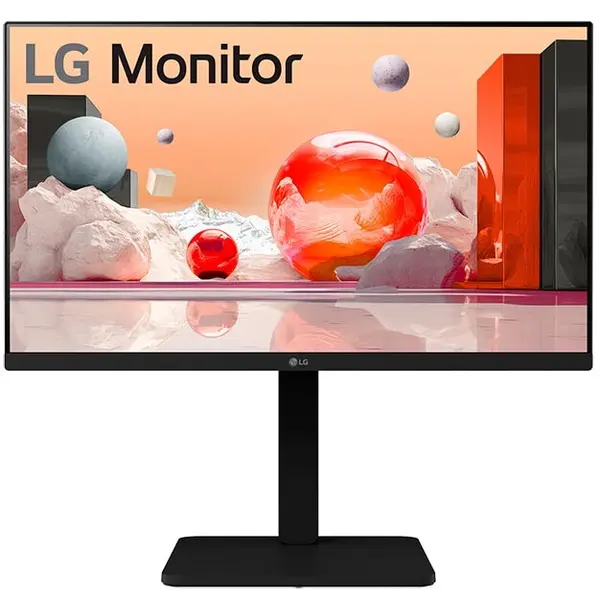 LG Monitor LED IPS LG 23.8, Full HD (1920 x 1080), 100Hz, 5ms, VGA, HDMI, Display Port, Boxe, Pivot, Negru