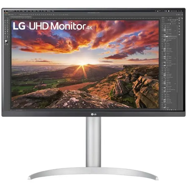 LG Monitor LED LG, 68.6 cm (27), 3840 x 2160 pixels, 4K, Ultra HD, 60Hz, AMD FreeSync, DisplayHDR 400, HDR10