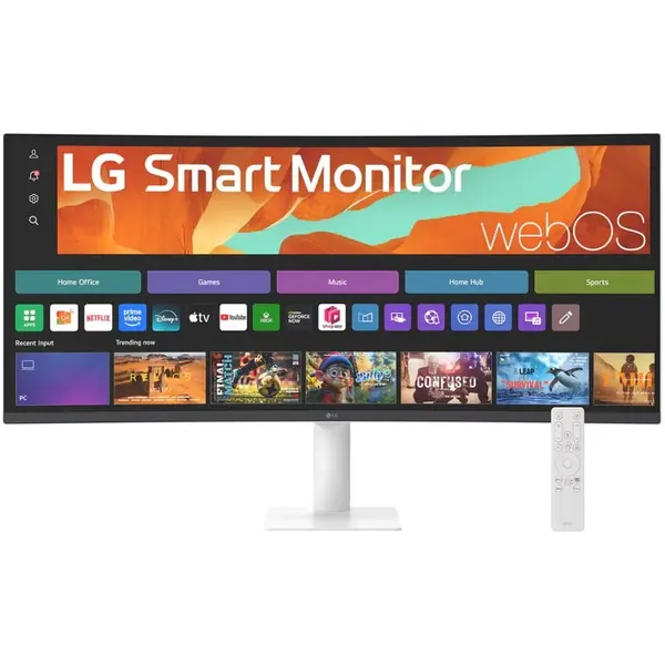 LG Monitor LG Smart 34U601SA-W, UWQHD, 34, VA, 100 Hz, 5ms, WebOS, Alb