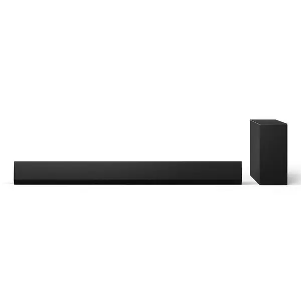 LG Soundbar LG SG10TY, 3.1 canale, Bluetooth 5.1, Dolby Atmos, DTS:X, Wi-Fi, Airplay2, Subwoofer Wireless, HDMI, USB, 1446x150mm, Negru