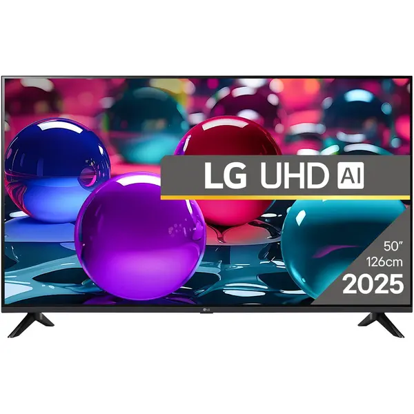 LG Televizor LG LED 50UA73003LA, 126 cm, Smart, 4K Ultra HD, Clasa G (Model 2025), Negru
