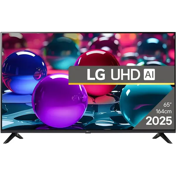 LG Televizor LG LED 65UA73003LA, 164 cm, Smart, 4K Ultra HD, Clasa F (Model 2025), Negru