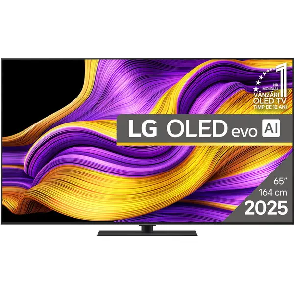 LG Televizor LG OLED evo 65G53LS, Diagonala 164 cm, Rezolutie 3840 x 2160, Smart, 4K Ultra HD, 100 Hz, Clasa E, Argintiu-inchis