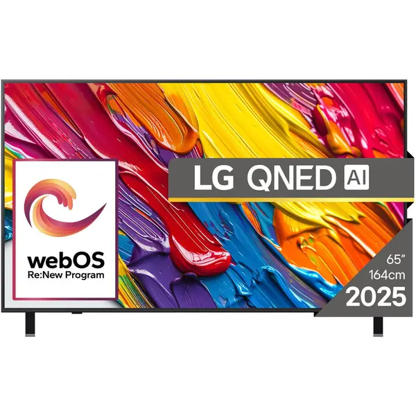 LG Televizor LG QNED 65QNED84A3C, 164 cm, Smart, 4K Ultra HD, Clasa E (Model 2025), Gri Inchis