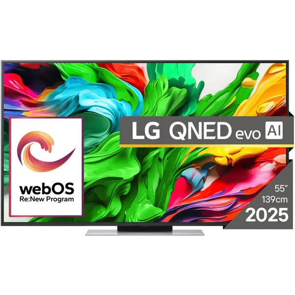 LG Televizor LG QNED evo 55QNED87A3B, 139 cm, Smart, 4K Ultra HD, 100Hz, Clasa E (Model 2025)