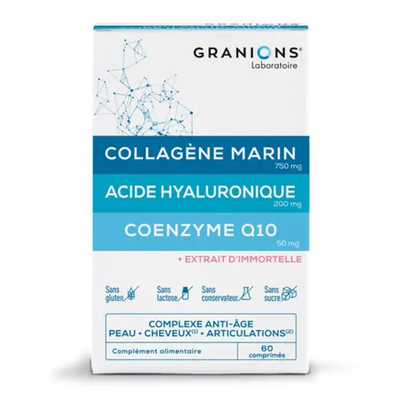 LGN Collagen Marine Acide Hyaluronique Coenzime Q10, 60 comprimate – Granions