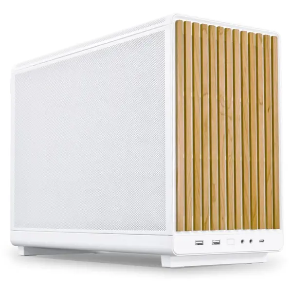 LIAN LI Carcasa PC Lian Li DAN A3 Wood Edition mATX, Alb