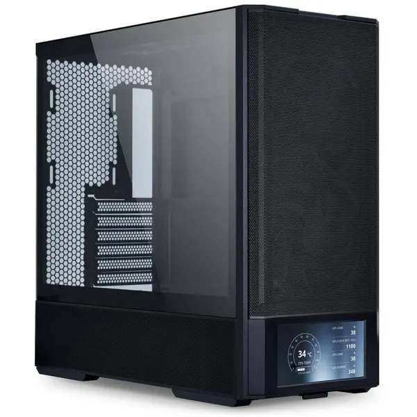 LIAN LI Carcasa PC Lian Li LANCOOL 207, Fara sursa, Middle Tower, Negru