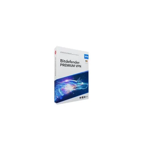 Licenta retail Bitdefender Premium VPN, 10 dispozitive, Protectie si anonimitate in mediul online, Windows, macOS, Android si iOS