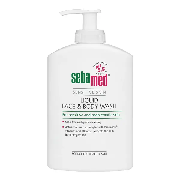 Lichid dermatologic de curatare fata si corp, 300 ml, Sebamed
