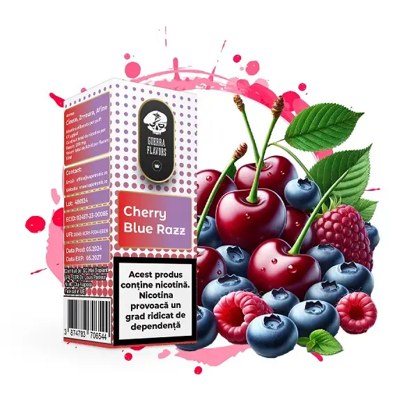 Lichid GuerraLiq Salt 10ml 20mg - Cherry Blue Razz