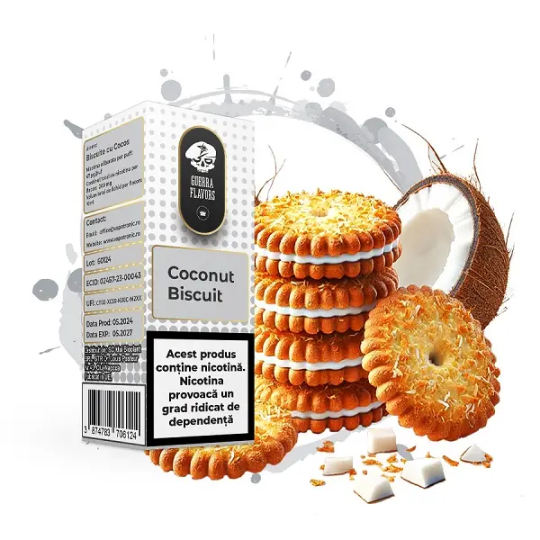 Lichid GuerraLiq Salt 10ml 20mg - Coconut Biscuit