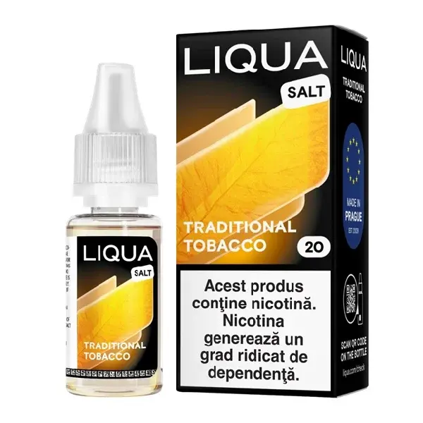 Lichid Liqua Salt 10ml - Traditional Tobacco-20mg