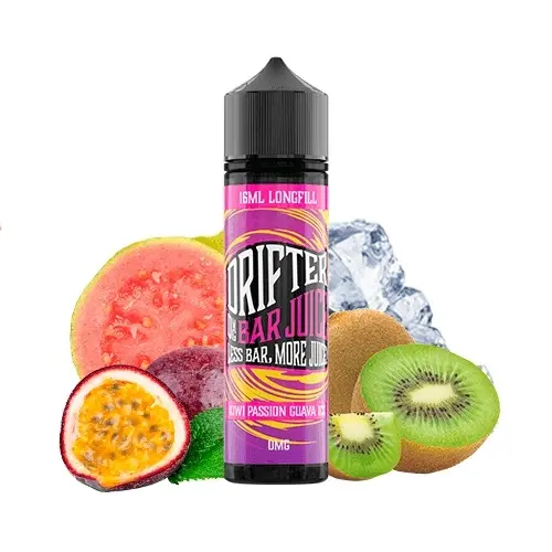Lichid Longfill Drifter Bar 16ml - Kiwi Passion Guava Ice
