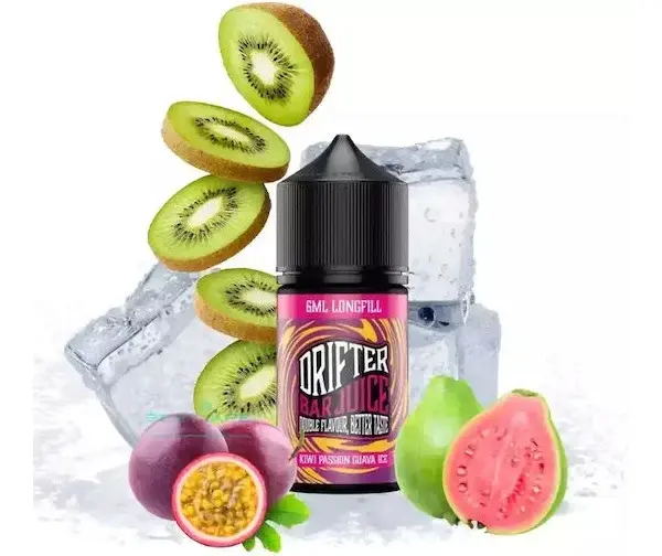 Lichid Longfill Drifter Bar 6ml - Kiwi Passion Guava Ice
