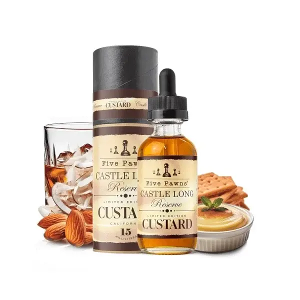 Lichid Longfill Five Pawns 15ml - Castle Long Custard