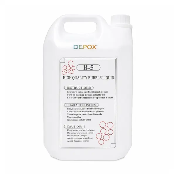 Lichid Profesional pentru Masina de Bule de Sapun B-5 DEPOX , Non-Toxic, Compatibil Universal, 5L