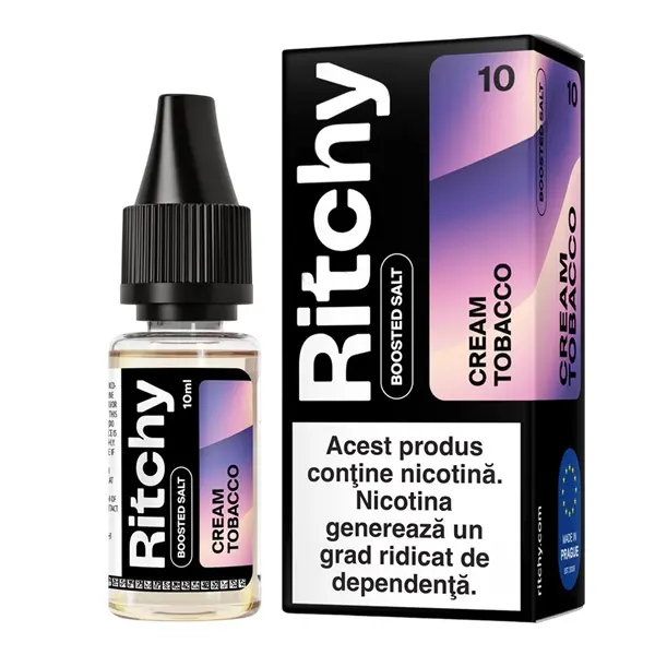 Lichid Ritchy Salt 10ml - Cream Tobacco-10mg