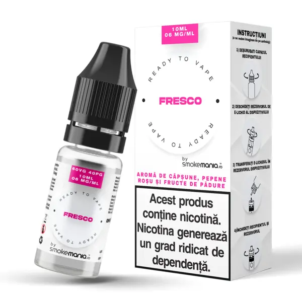 Lichid SmokeMania 10ml - Fresco - 06mg