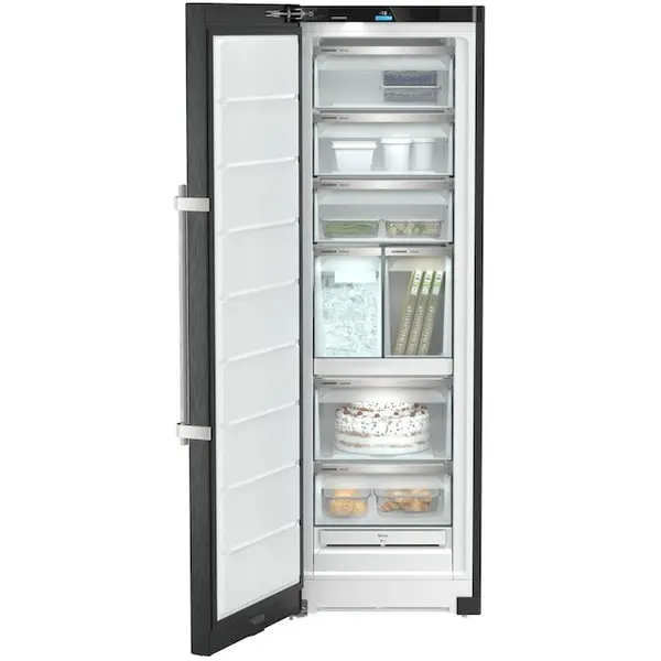 Liebherr Congelator Liebherr SFNbsd 529i Peak, No Frost, 278 l, H 185.5 cm, Clasa D, BlackSteel, Dark Inox
