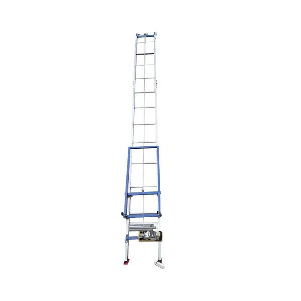Lift electric din aluminiu înaltime maxima 12 m ,cu unghi fix pentru ridicarea marfurilor si a panourilor solare fotovoltaice