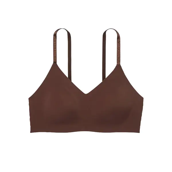 Lightly lined wireless comfort bra - ganache M